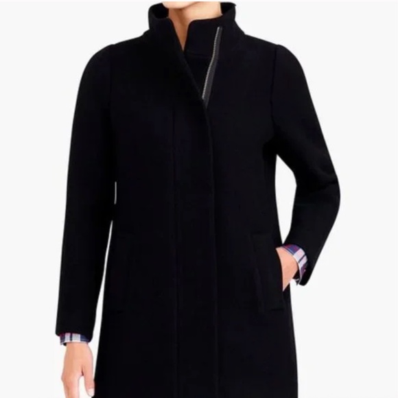 J. Crew Mercantile Black City Coat - Picture 1 of 4